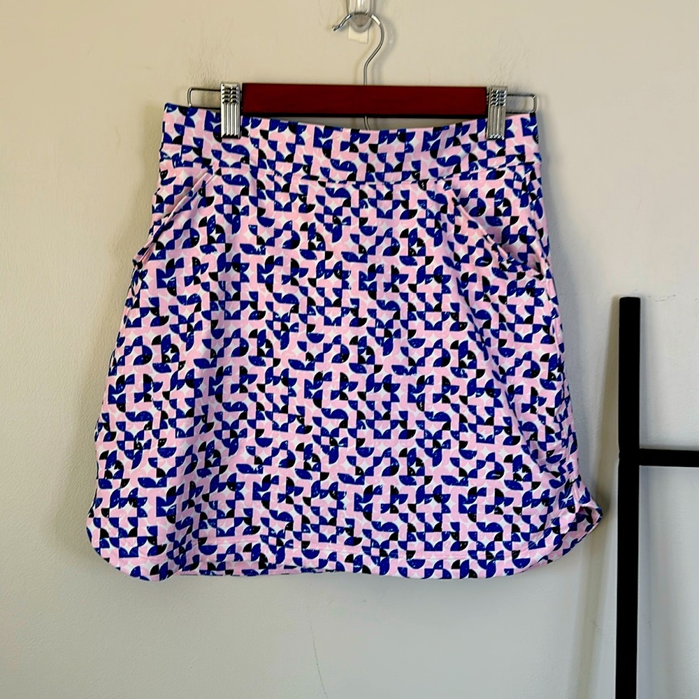 Peter Millar Pink and Blue Patterned Skort